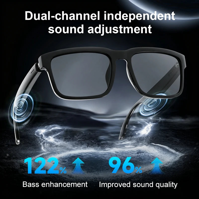 Smart Bluetooth Glasses Music Earphones Listening To Music Calling Sunglasses Fashion Sunglasses Smart Bluetooth Glasses