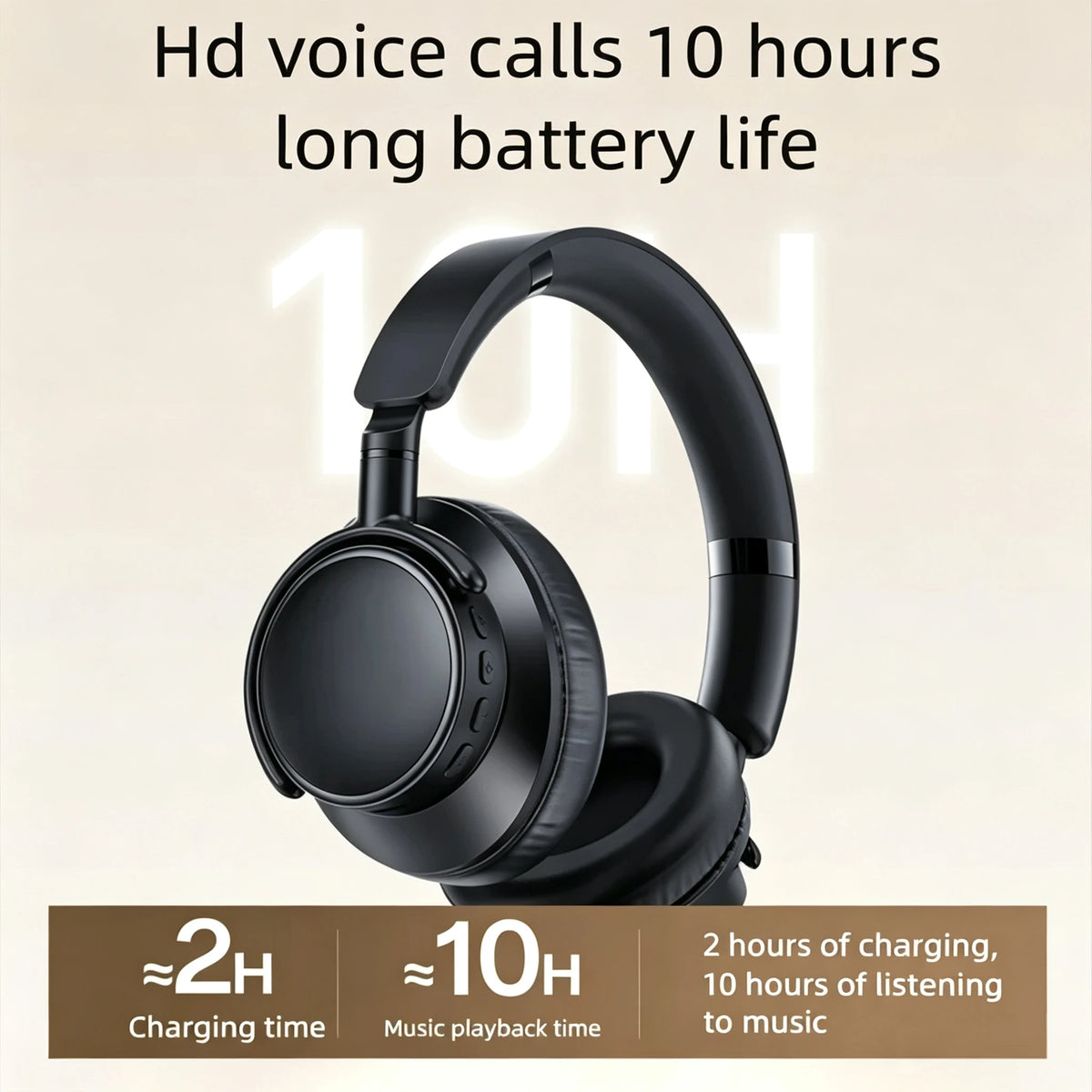 Choice BT08 HiFi Bluetooth Headphones 45dB ANC Wireless Earphone 95% Noise Reduction Immersive Over Ear Headset 10H Playtime
