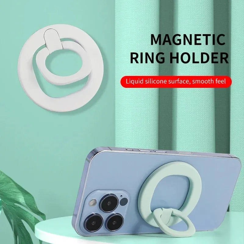 Magnetic Phone Ring, Suitable for MagSafe Grip [Super Magnet] iPhone Fashion Shining Ring Phone Stand Accessories