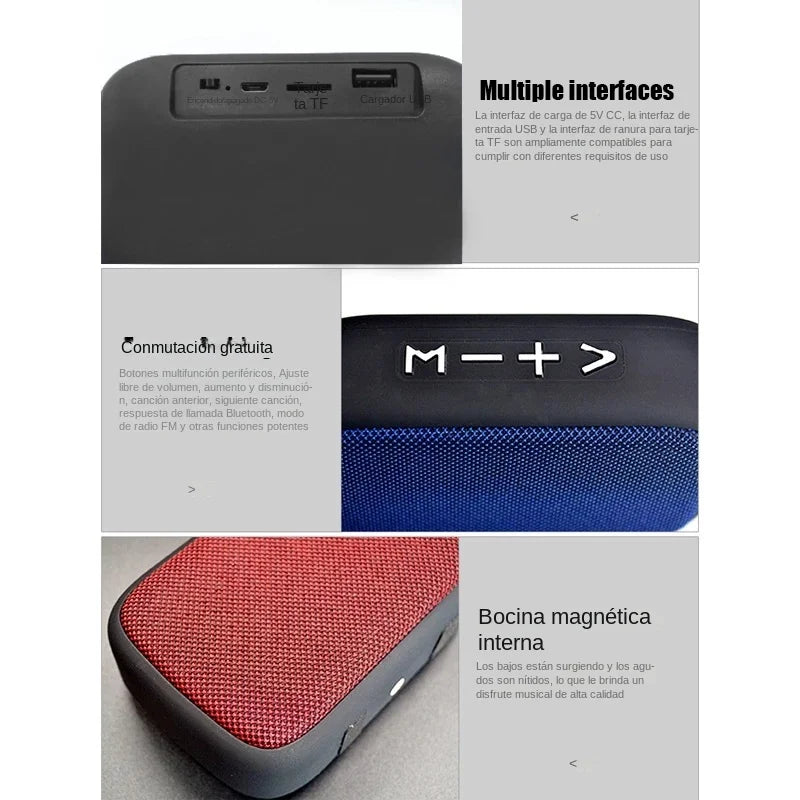 Universal Portable Wireless Bluetooth Speaker Sound 3D Stereo Music Surround Bass Outdoor Speakers Support FM-TF Cards For Phone