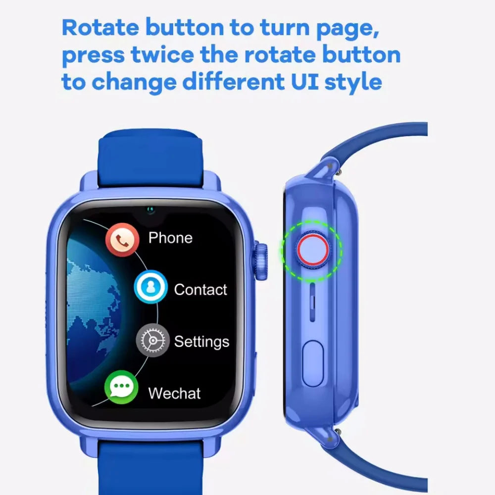 New 4G Smart Watch Kids GPS Video Call SOS IPX7 Waterproof Child Smartwatch HD Camera Monitor Tracker Location Phone Watch