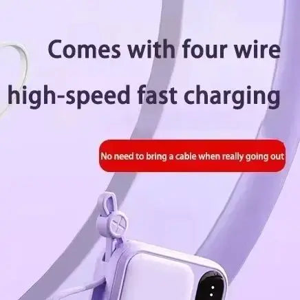 500000mAh Power Bank BuiIt in 4 Lines Super Fast Charging Large Capacity Portable External Battery for All Phones 2026