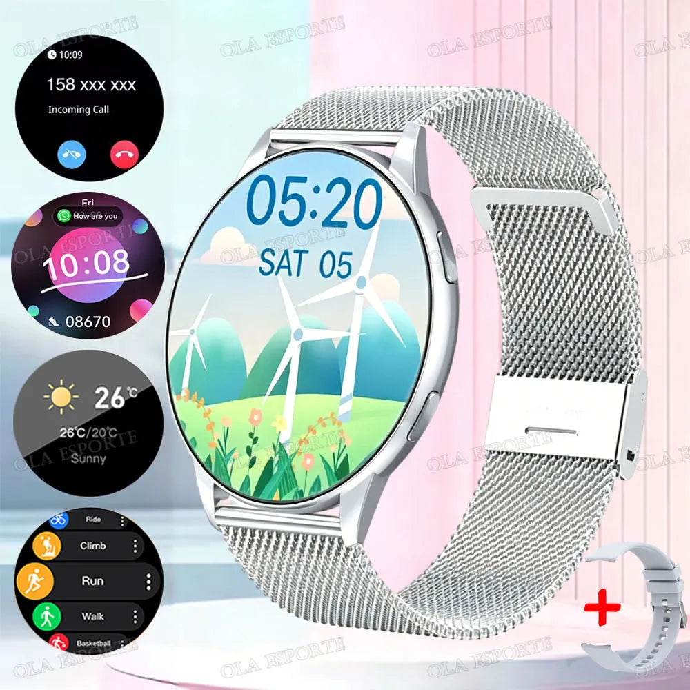 Smart Watch, Wireless Call/Dial, Multi-Sport Mode, Multiple APP Reminders, Suitable for Men and Women, Compatible Phone/Android