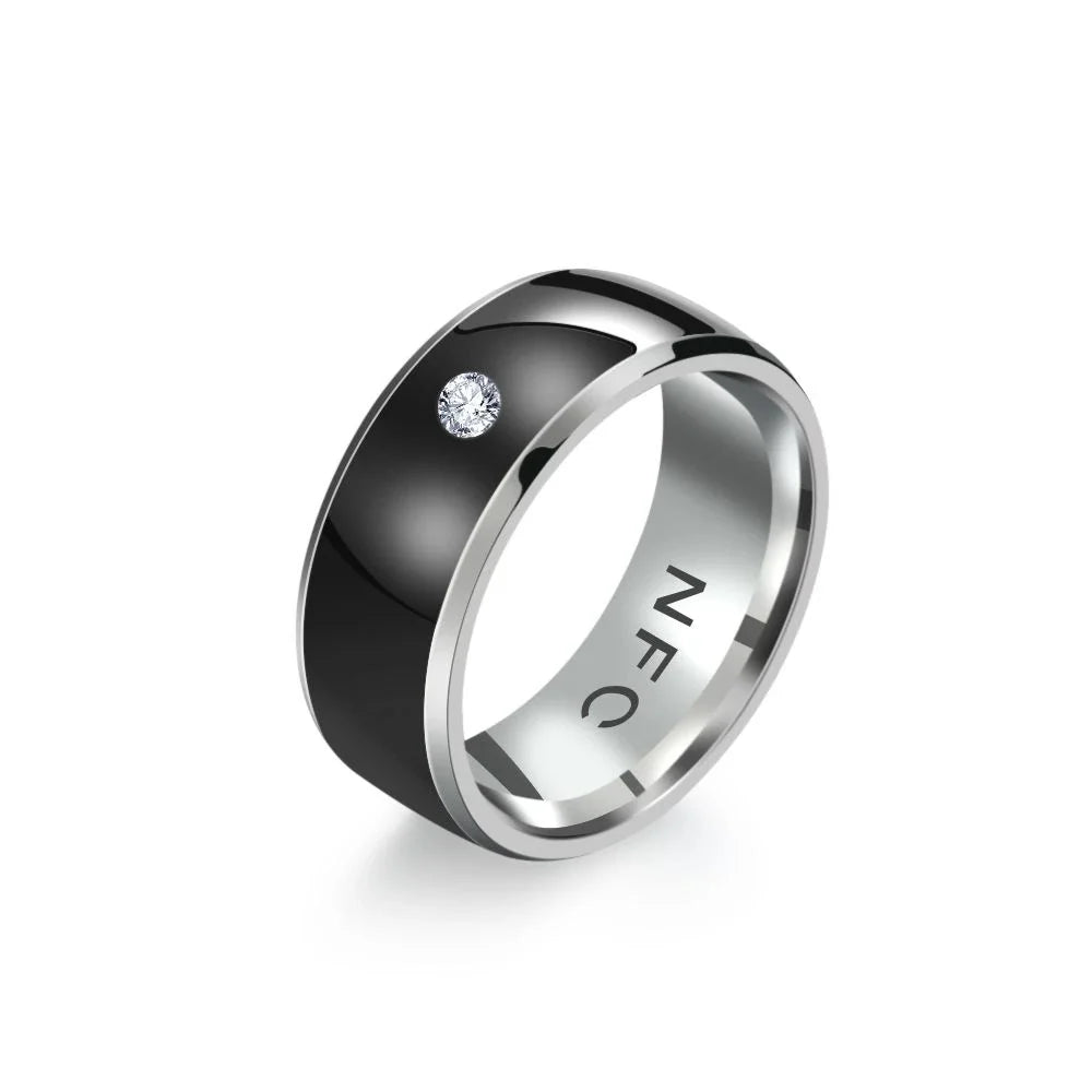 Fashion NFC Smart Finger Ring Intelligent Wear Connect Android Phone Equipment Waterproof Rings