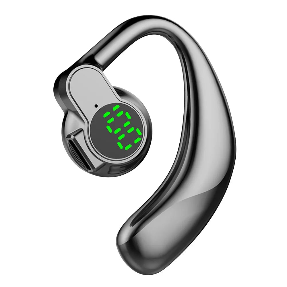 180° Rotatable Bluetooth 5.4 Wireless Headphones Waterproof Digital Display Noise Canceling Headset With Microphone