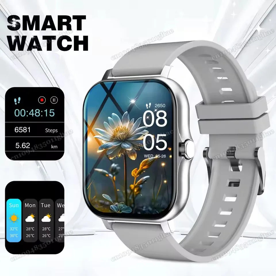 Smart Watch For Android IOS Watches 2.01inch HD Display Bluetooth Call Message Alert Music Sports Mode Smartwatch Men Women HT30