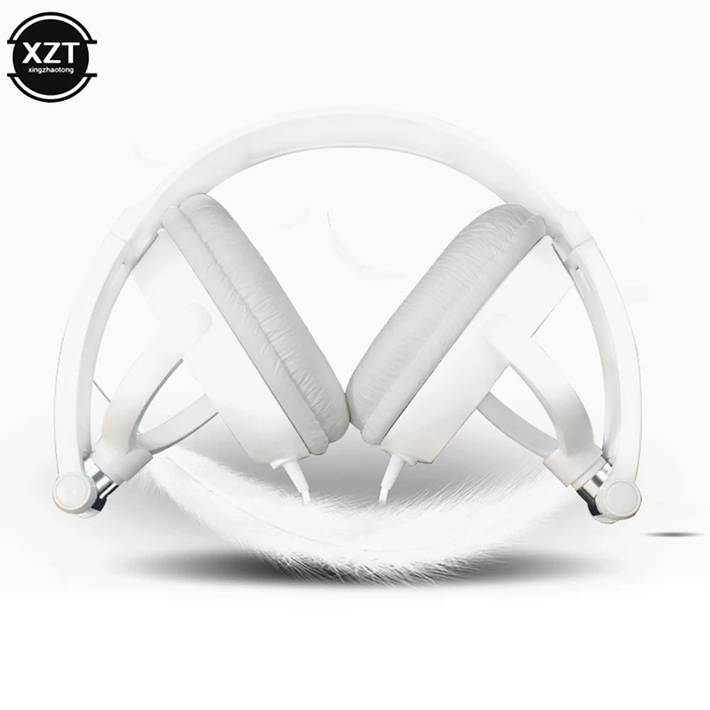 HD Sound Wired Headphones Over Ear Headsets Bass HiFi Sound Music Stereo Earphone Flexible Adjustable Headset For PC MP3 Phone