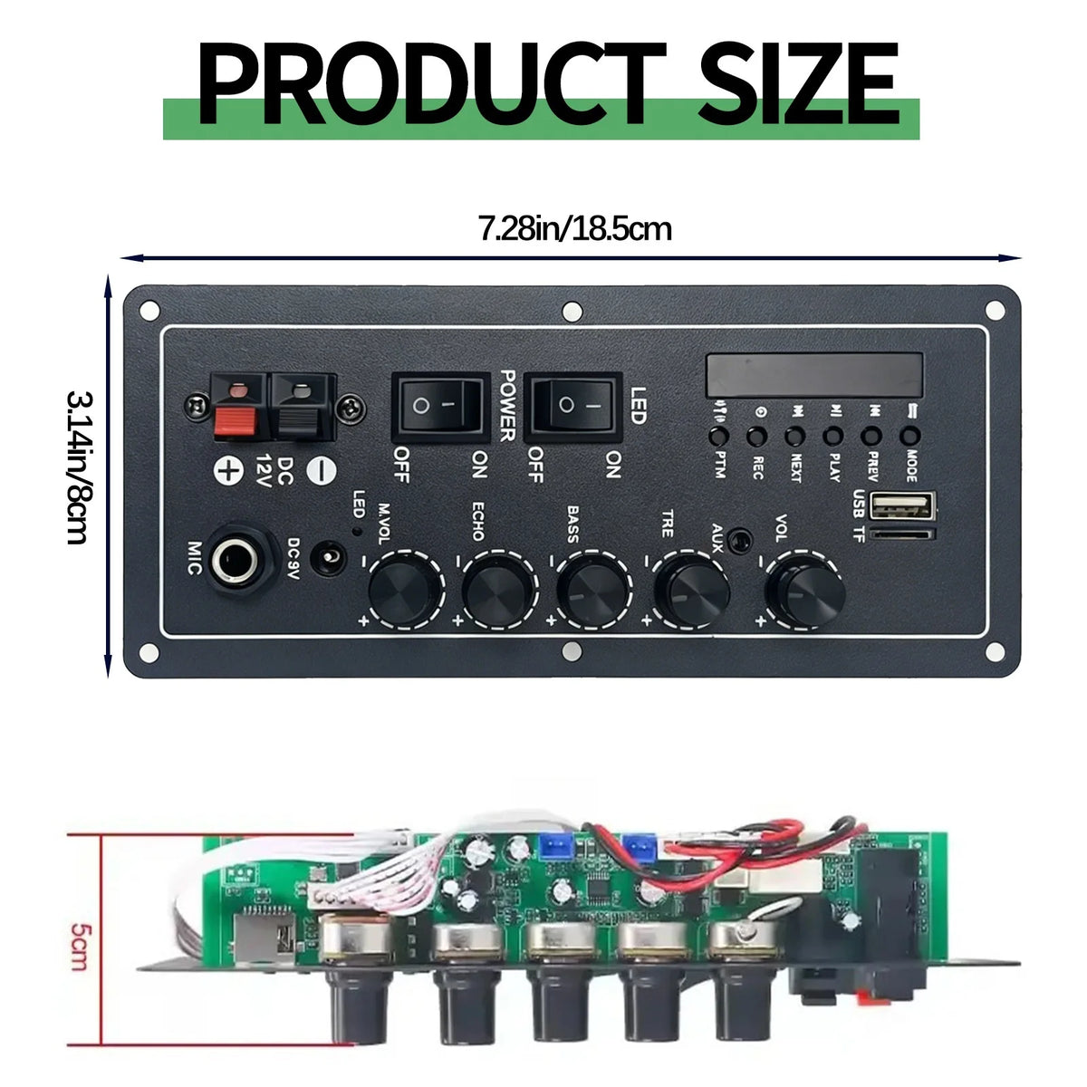 12v Bluetooth Decoder Board With Amplified Speakers