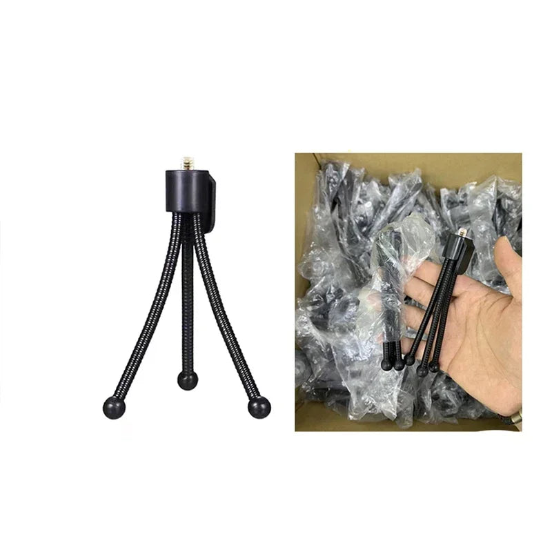 1 Pcs Mini Tripods for Digital Camera Mobile Phone Metal Lightweight Tripod Stand Mount Folding Desktop Camera Stand