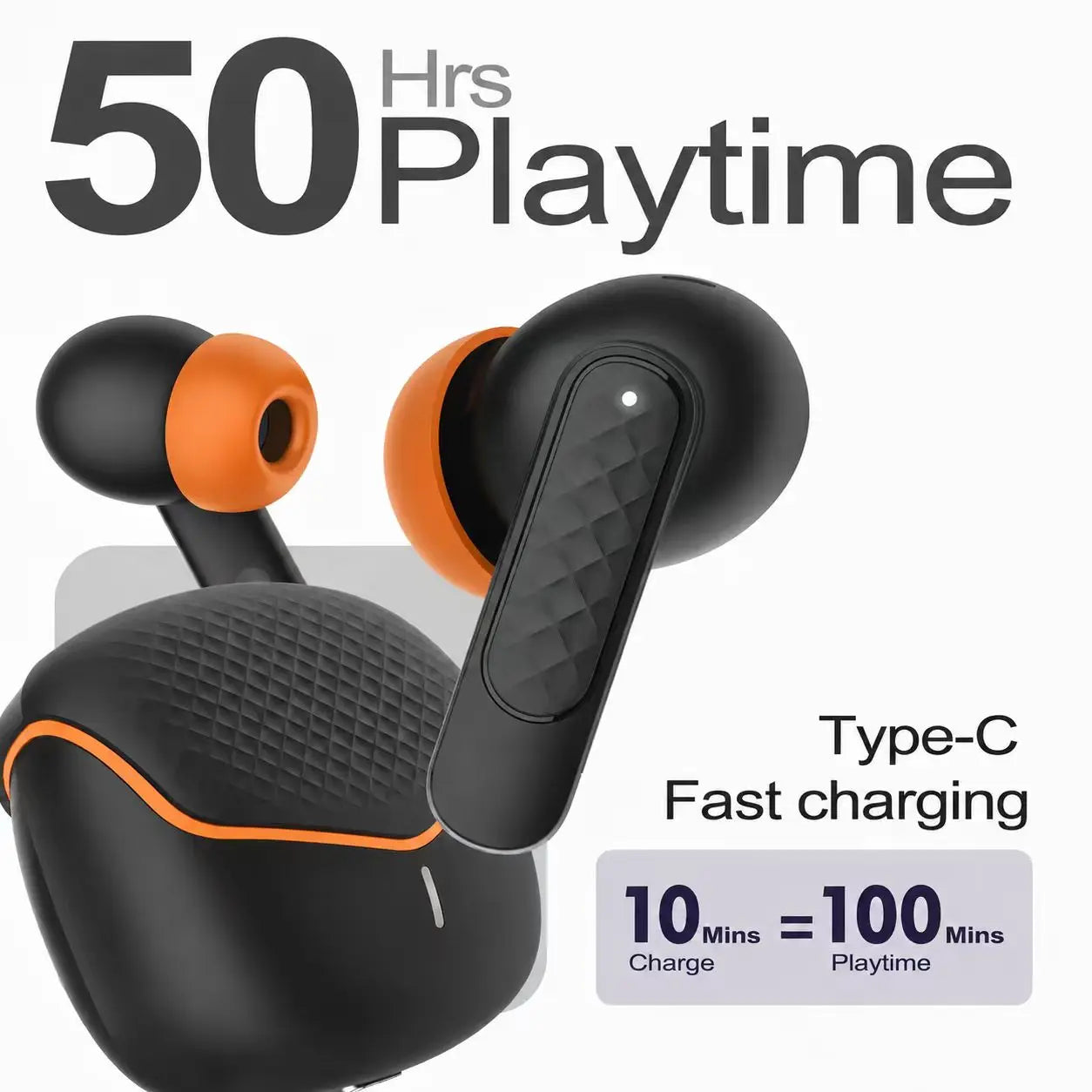Wireless Bluetooth Earbuds TWS Bluetooth Earphones 5.4 ANC Noise Cancelling Call Noise Reduction Low Latency In-Ear Headphones