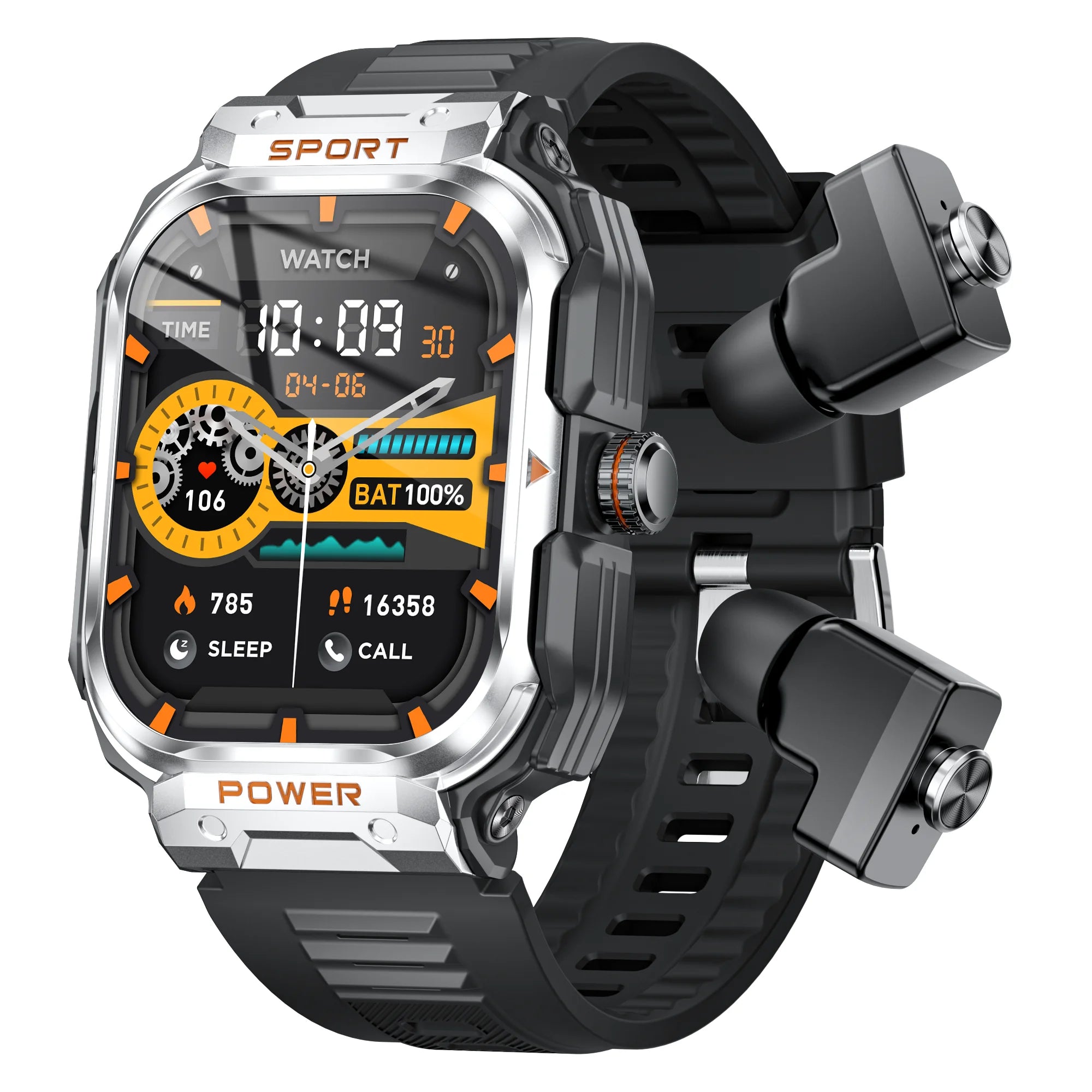 2.01" HD Screen Wireless headphones Smartwatch 2-in-1,Bluetooth Call,NFC,Activity Tracker,Headphone Smart Watches For Men Women
