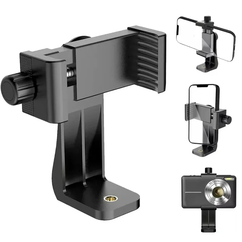 Photo Vlog Filming Accessories Portable Tripod Mount Cell Phone Clip For All Smartphones And Tripods Office Desk Live Broadcast