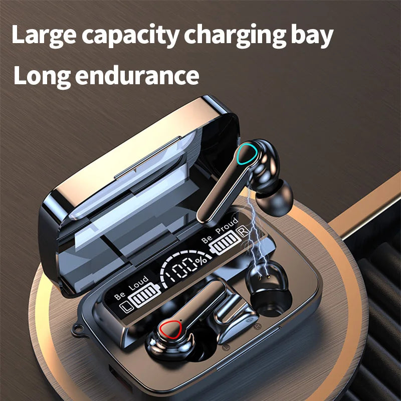 M19 Bluetooth Headset Wireless Tws Gaming Support Noise-cancelling Touch In-ear Mini Emergency Power Bank Headset