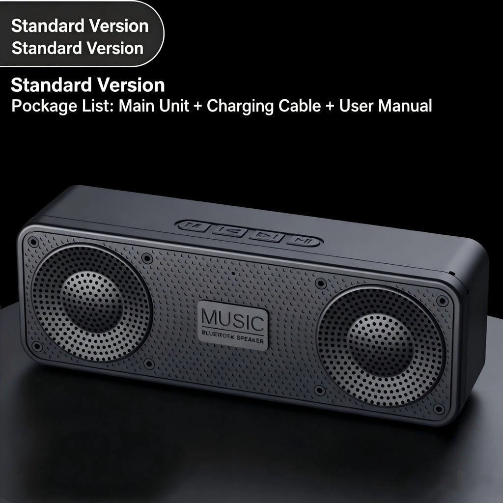 S18 Bluetooth Speaker W/ Subwoofer, FM Radio, 20H Battery, Waterproof, Stereo for Phone/PC Outdoor