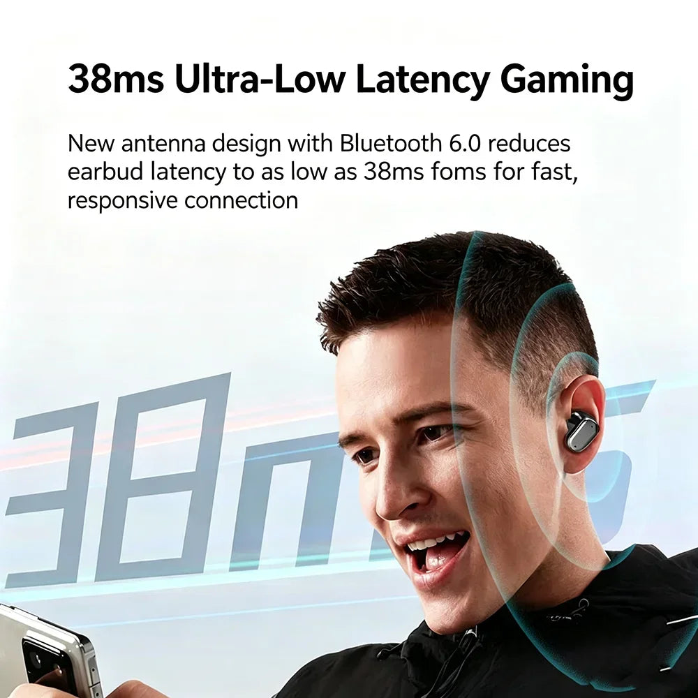 KEBIDUMEI Bluetooth 6.0 In-Ear Earbuds True Wireless Earphones HiFi Stereo Sound Headphones Sports Noise Reduction Headsets