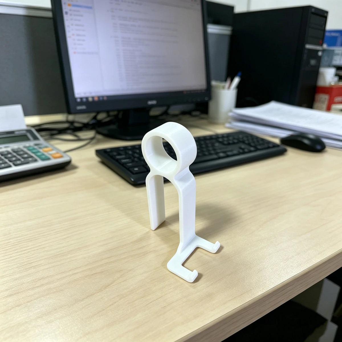 3D Printed Dual-Purpose Phone Stand, Handheld Portable Vertical Phone Holder, Desktop Stand for Watching Shows, Portable Phone Support Stand
