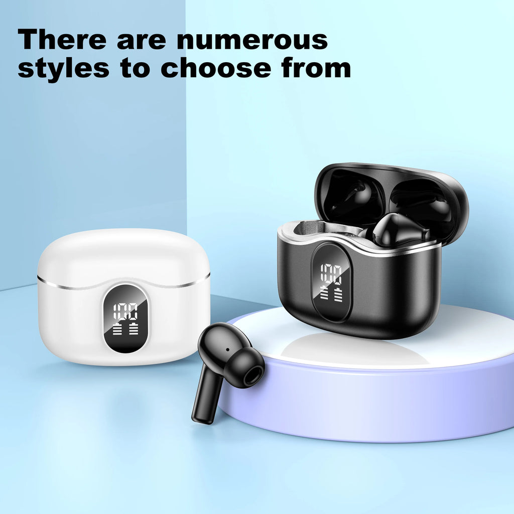 Smart Hearing Aid Earbuds ANC Noise Cancelling Bluetooth 5.4 In-Ear TWS Earphones Sound Amplifier for Elderly Clear Voice