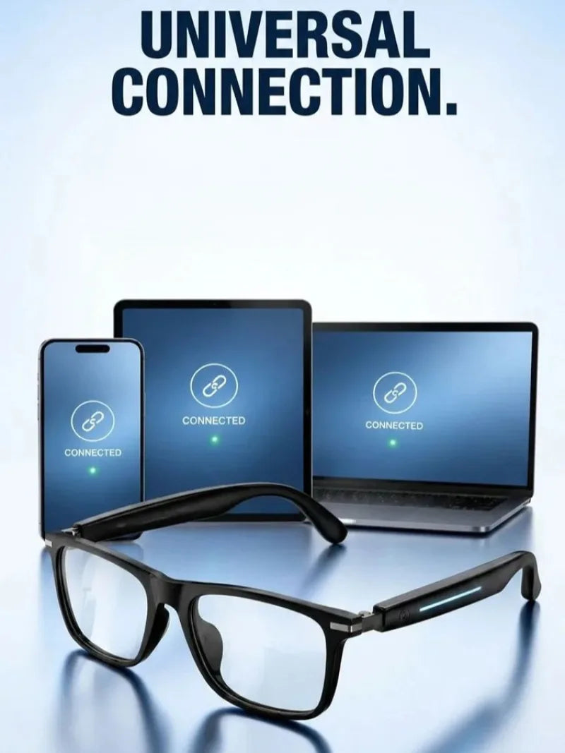 2026New Smart Glasses Anti Blue Light Multifunctional Bluetooth Earphones Vocie Calls Intelligent Eyeglass Music Headset Eyewear