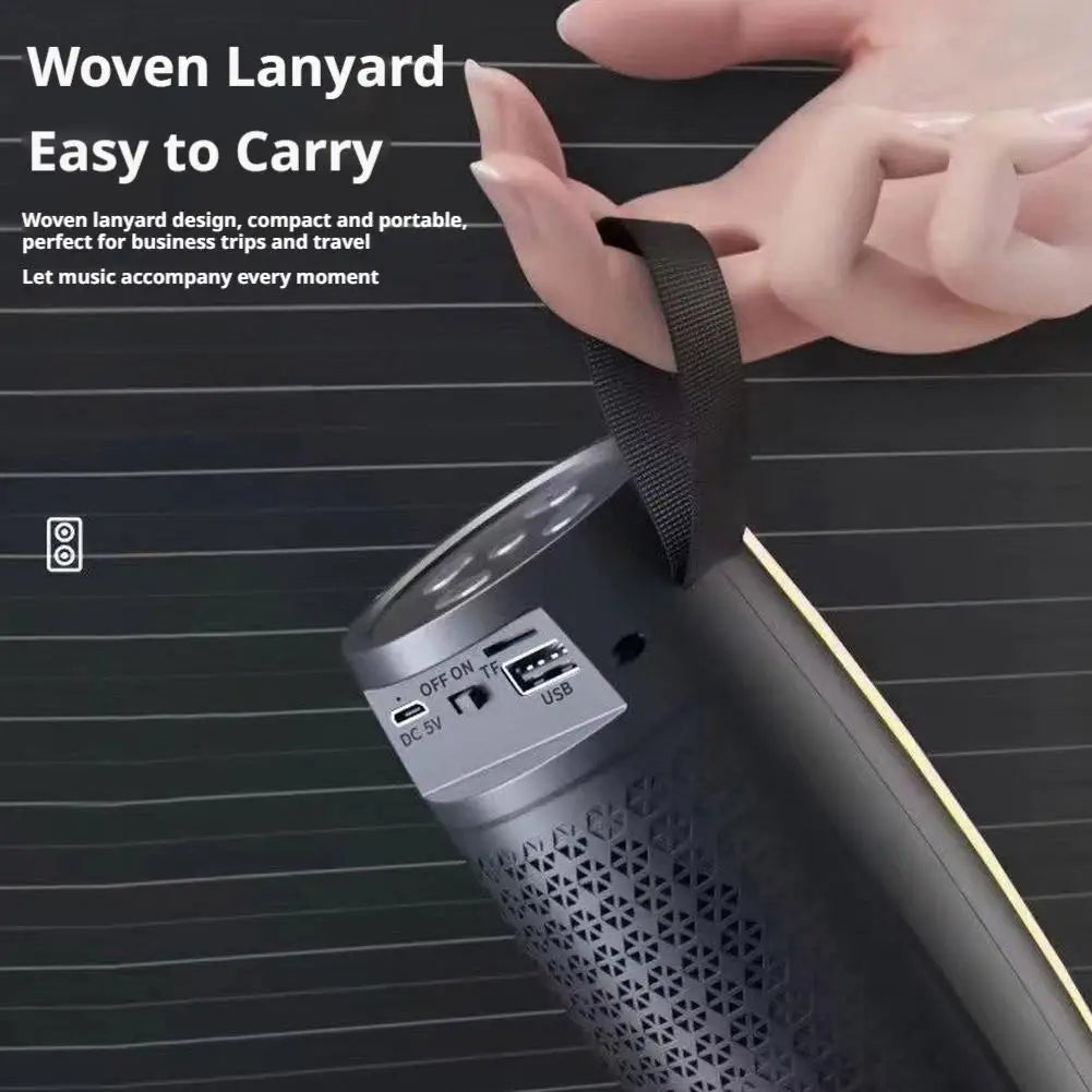 Small Portable Wireless Bluetooth Speaker Heavy Bass Subwoofer with High Volume, Ideal for Outdoor & Home