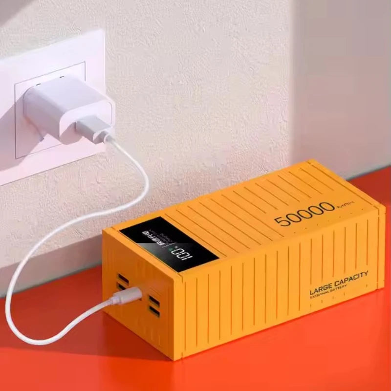 50000mAh Power Bank 22.5W PD Charger Powerbank Large Battery Capacity Power Station Fast Charging for IPhone Xiaomi Huawei