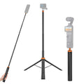Portable Street Photography Tripod Stand Auto-Extendable Aluminum Alloy Pole Adjustable 1.5m with 1/4 Screw Nuts Selfie Stick Us