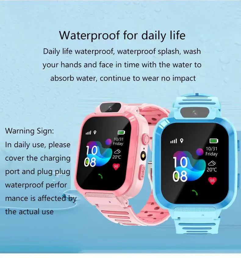 Children's Smart Phone Watch Waterproof Q16 English Multilingual GPS Positioning Photo.
