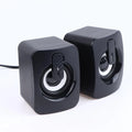 Dual Speaker Stereo Computer Speakers with Microphone for Desktop High Quality Audio for Remote Working Gaming Calls
