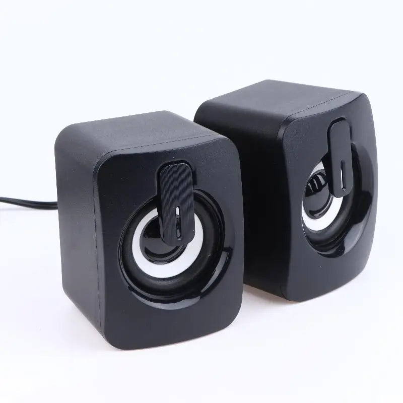 Dual Speaker Stereo Computer Speakers with Microphone for Desktop High Quality Audio for Remote Working Gaming Calls