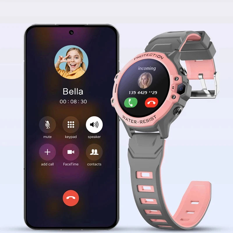 4G Full Netcom Children Phone Watch Smart GPS Tracker Anti-lost Waterproof Multi-function Smart Wristwatch Student Birthday Gift