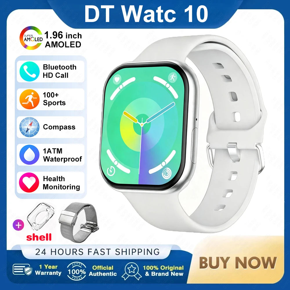 2026 New For Watch 10 Smart Watch 4G Memory Music Video Bluetooth Call Waterproof Smartwatch For Android IOS TWS Earphones