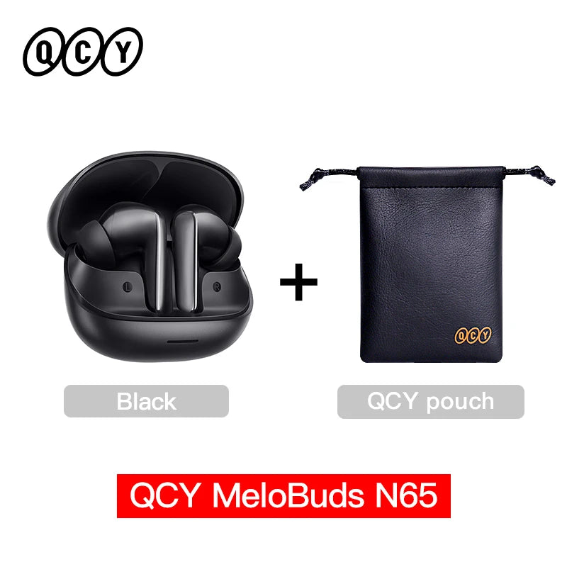 QCY HT21 Wireless Earphones Melobuds N65 -60dB AI Adaptive ANC Earbuds Bluetooth 6.0 LDAC Hi-Res Audio 8 Mics 50Hrs Headset