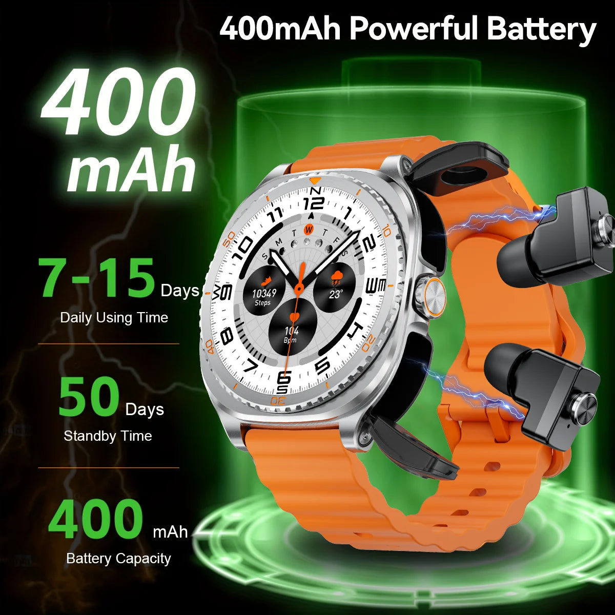 TWS 2in 1 Smart Watch with Headphones Sports Watch Bluetooth Headset Call Watch Men Health Monitor NFC Women Smartwatch Earbuds