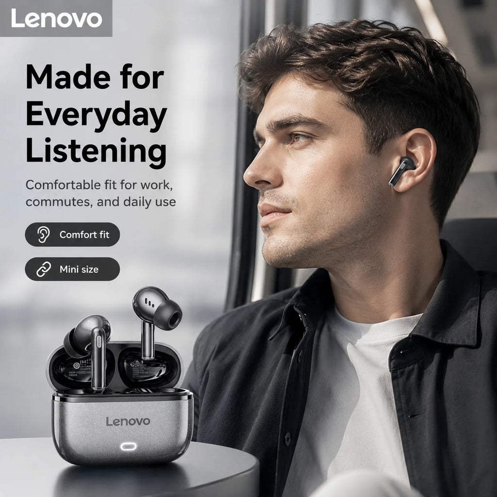 Lenovo Bluetooth Earphones EA269 semi in ear wireless earbuds with long-lasting battery life for office/call/sports/music scenes