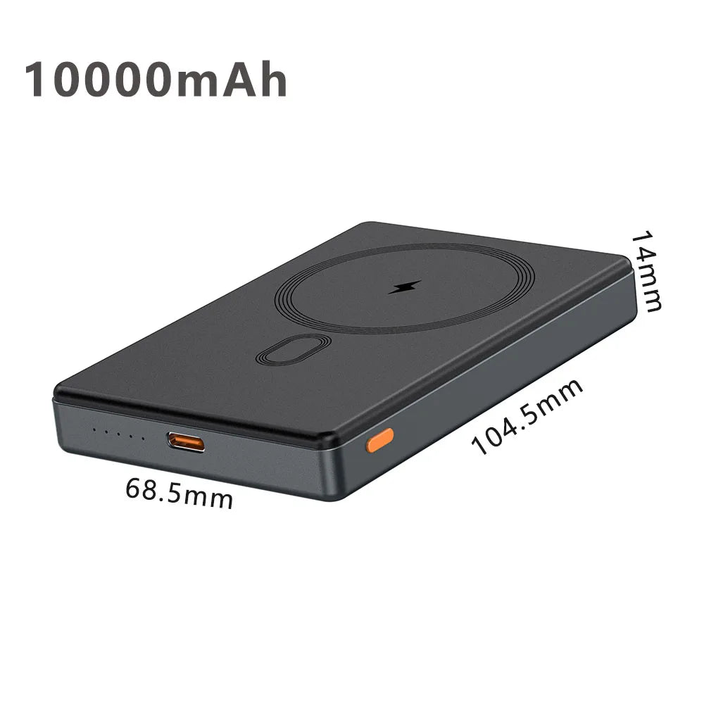 5000mAh PD20W Wireless 15W Powerbank Charger Power 10000mAh External Bank Bateria Portable Ultra Slim Backup Battery