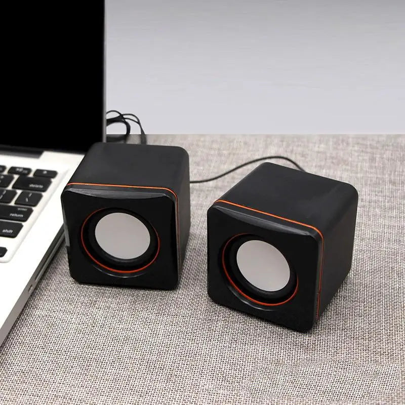 ! Computer Speakers Stereo Microphone Audio PC Speaker USB Wired With LED Light For Desktop Computers PC Laptops