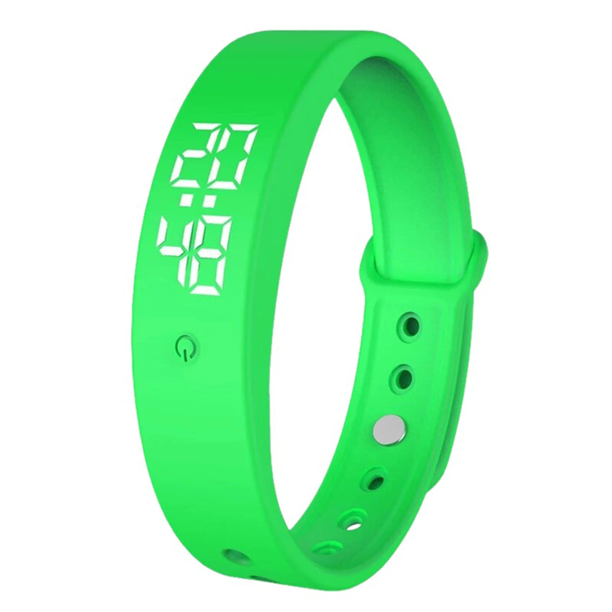 LED Digital Smart Bracelet Silents Vibrating Alarm Wristbands Sleeper Clock Rechargeable Mens Smart Watches Bracelets