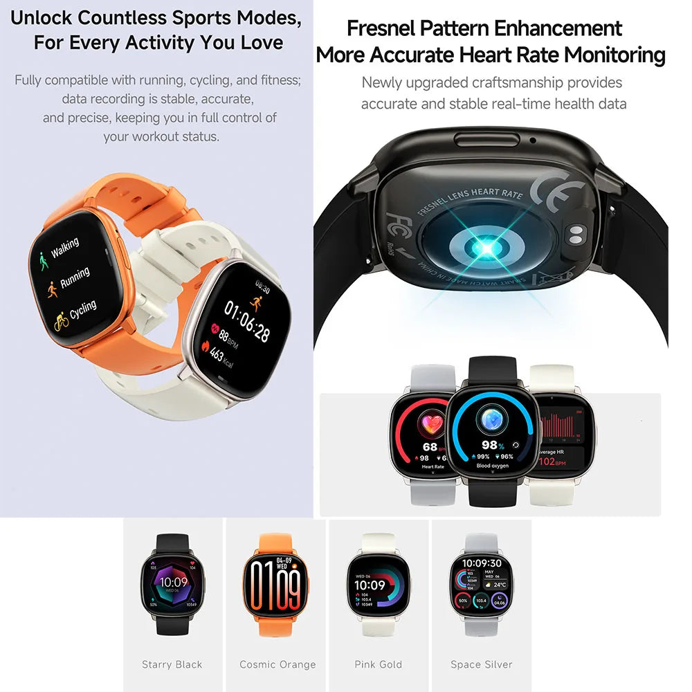 2026 New Smart Watch 5.5mm Ultra-thin 1.73'' AMOLED Men Women 100+ Sports Fitness Wrist Watch BT Call Health Tracker Smartwatch