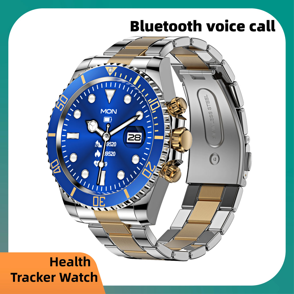 AW12 Smart Watch with 1.3" HD IPS Display, Full Metal Steel Case, Multiple Sports Modes, Message Alerts, Health Tracking