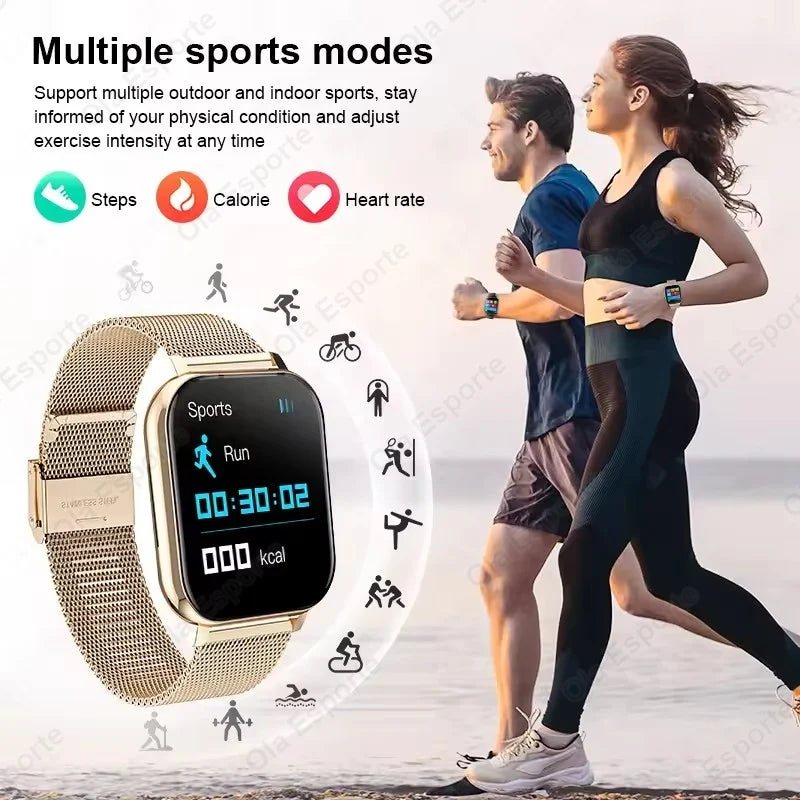 NEW Fashion SmartWatch Android Phone 2.01" Color Screen Full Touch Custom Dial Watch Women Bluetooth Call Smart Watch Men HT30