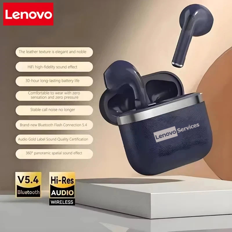 Lenovo New Wireless Earphones Bluetooth Headsets TWS 5.3 Stereo Earbuds Hifi Headphones HD Microphone For Iphone Android