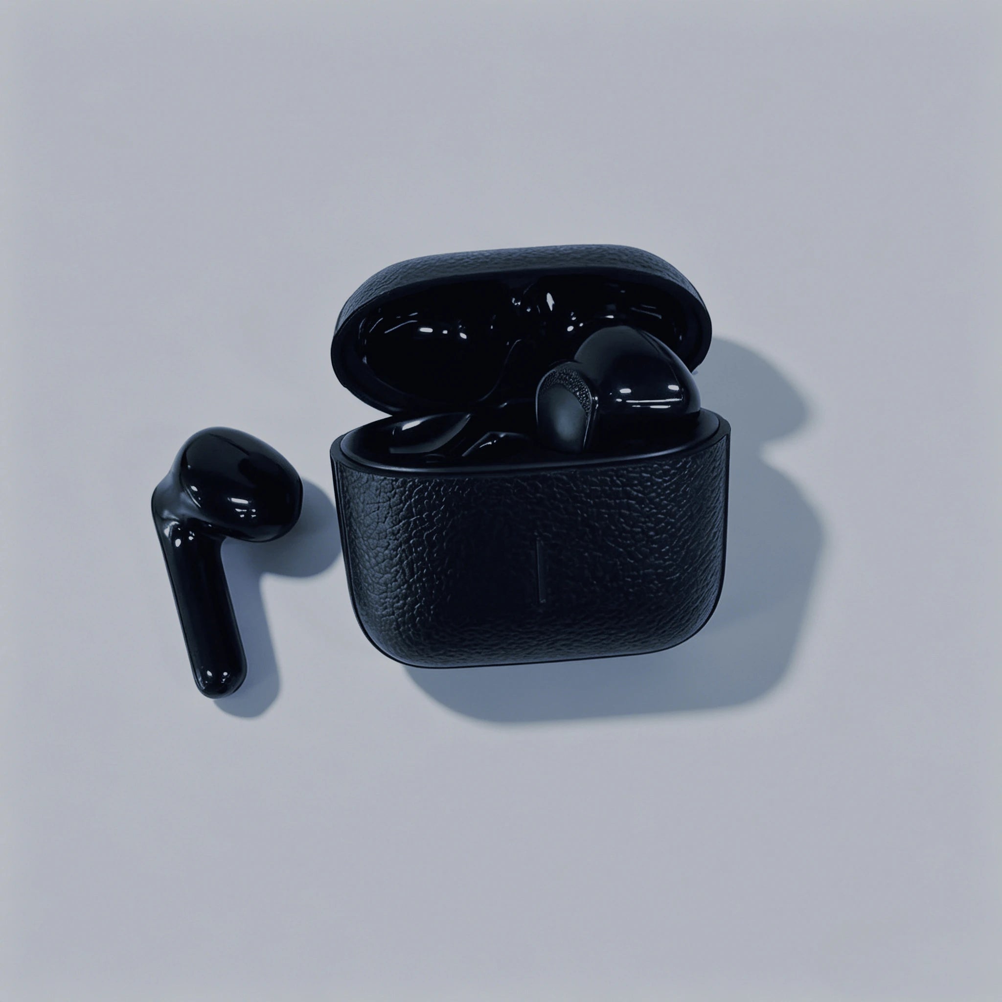 Wireless Earbuds Bluetooth 5.3 Superior Stereo Sound Earphones with Touch Control Semi-In-Ear Design Built-in Microphone