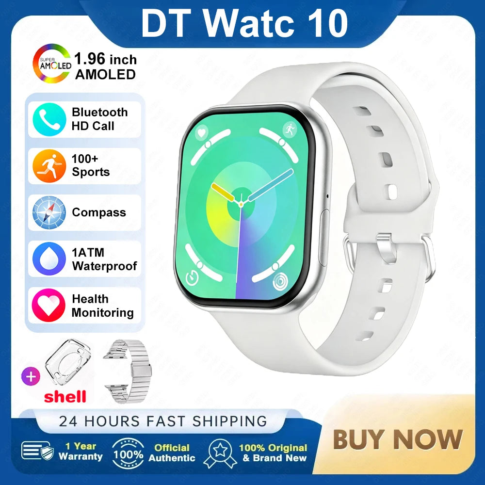 2026 New For Watch 10 Smart Watch 4G Memory Music Video Bluetooth Call Waterproof Smartwatch For Android IOS TWS Earphones