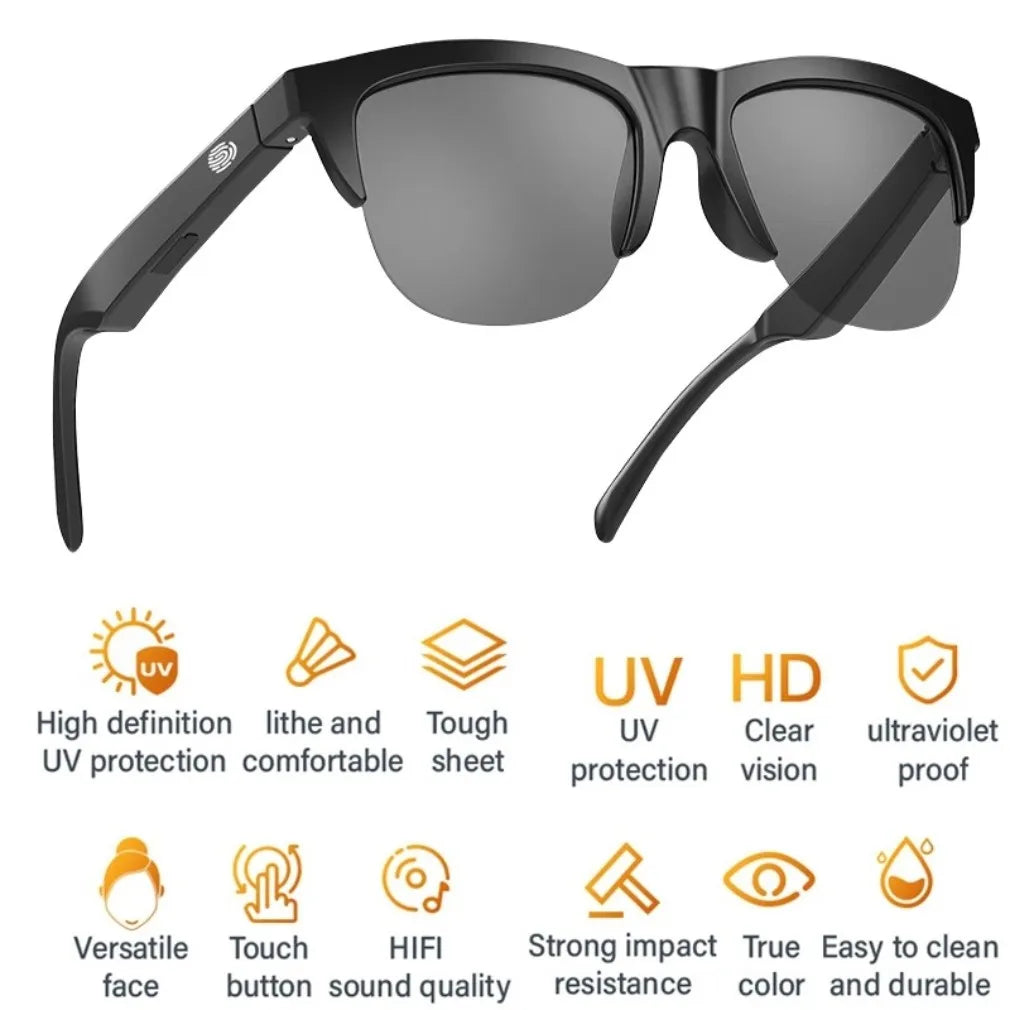Wireless Smart Sunglasses EarphoneBluetooth 5.3 Headset Outdoor Sports Handsfree Calling Music Eyeglasses Dropshipping Wholesale