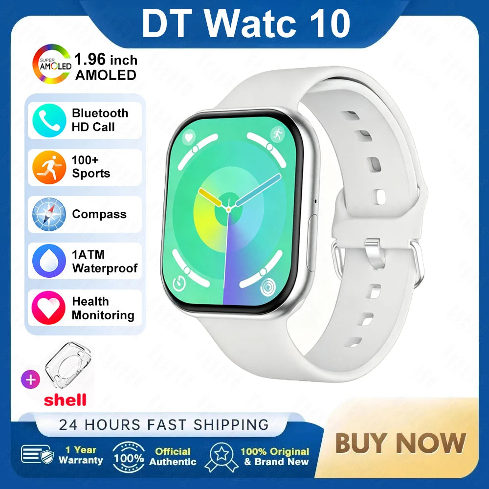 2026 New For Watch 10 Smart Watch 4G Memory Music Video Bluetooth Call Waterproof Smartwatch For Android IOS TWS Earphones