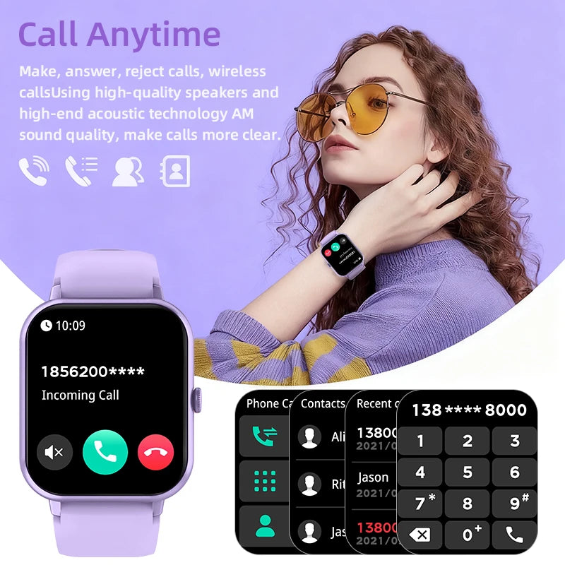 GPS Smart Watch For Women Gifts Full Touch Screen Sports Fitness Watch Bluetooth Call