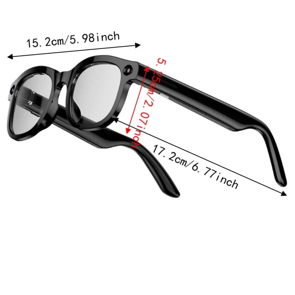 Real-time Translation AI Smart Glasses Wearable Tech 1080P Video Recording Smart AI Glasses Bluetooth Audio Waterproof