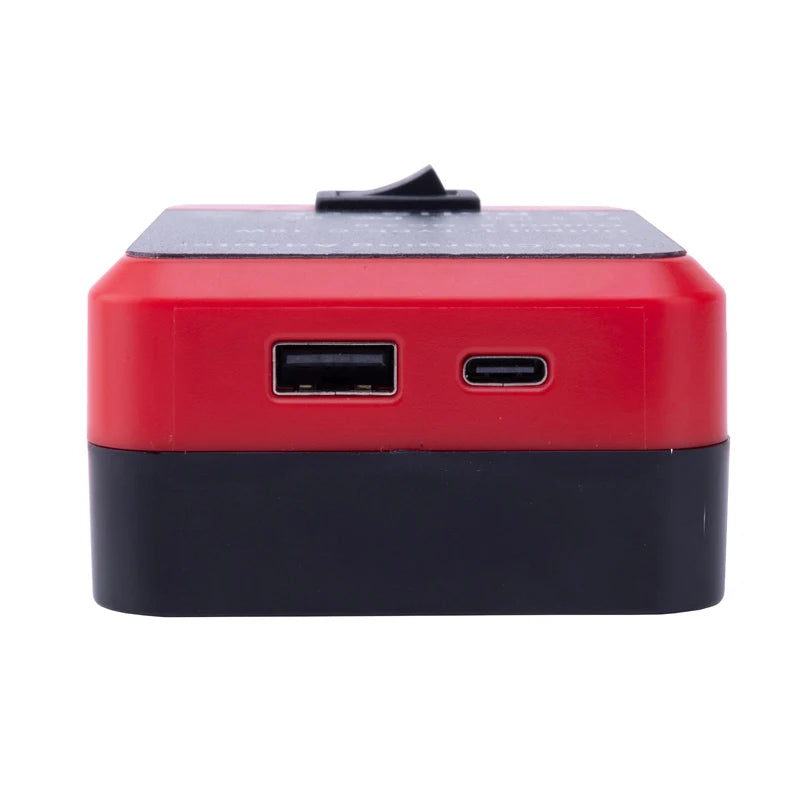 Battery Adapter Power Bank for Lidl Parkside X20V Li-ion Battery with USB/Type-C Dual Fast Charging Interface Mobile Power Bank