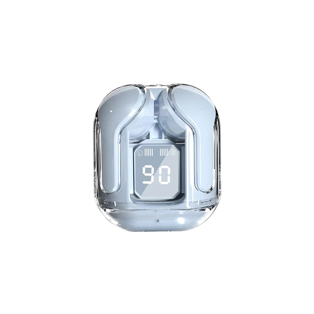 New Bluetooth-Compatible Earphone Creative with Digital Display Bilateral Stereo TWS Earbuds Outdoor Sports Headphones