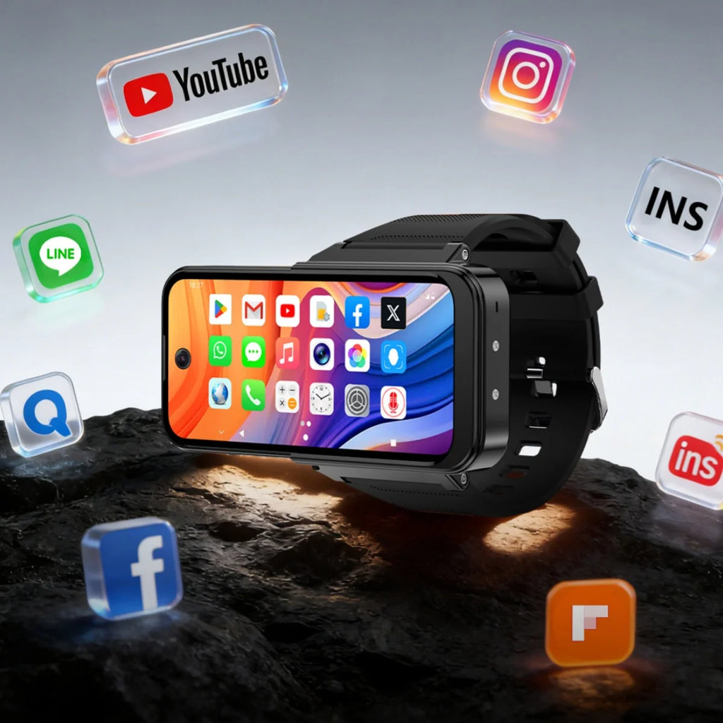 New PG999 Smartwatch Phone Touchscreen Global Connectivity Octa-core Processor GPS Dual SIM Dual Standby Android HD Camera WiFi