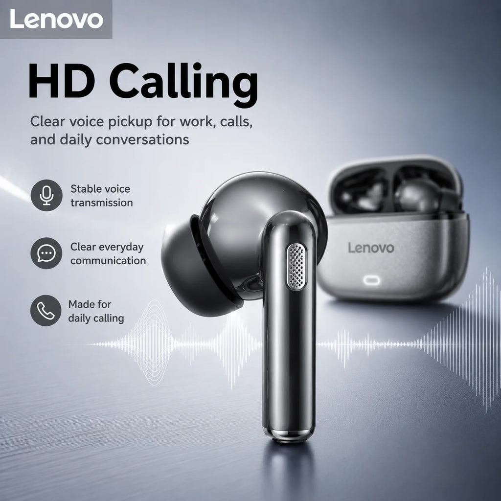 Lenovo Bluetooth Earphones EA269 semi in ear wireless earbuds with long-lasting battery life for office/call/sports/music scenes